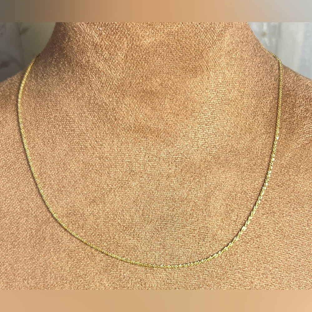 Gold /Sterling Silver Necklace 20 inch Italy